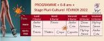 PROGRAMME (6-8) stage Pluri-Culturel Hiver